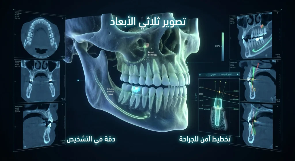 الأشعة ثلاثية الأبعاد للأسنان CBCT