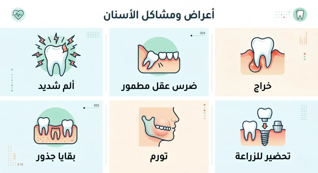 متى تحتاج إلى جراحة الفم مثل الألم الشديد أو ضرس العقل المطمور