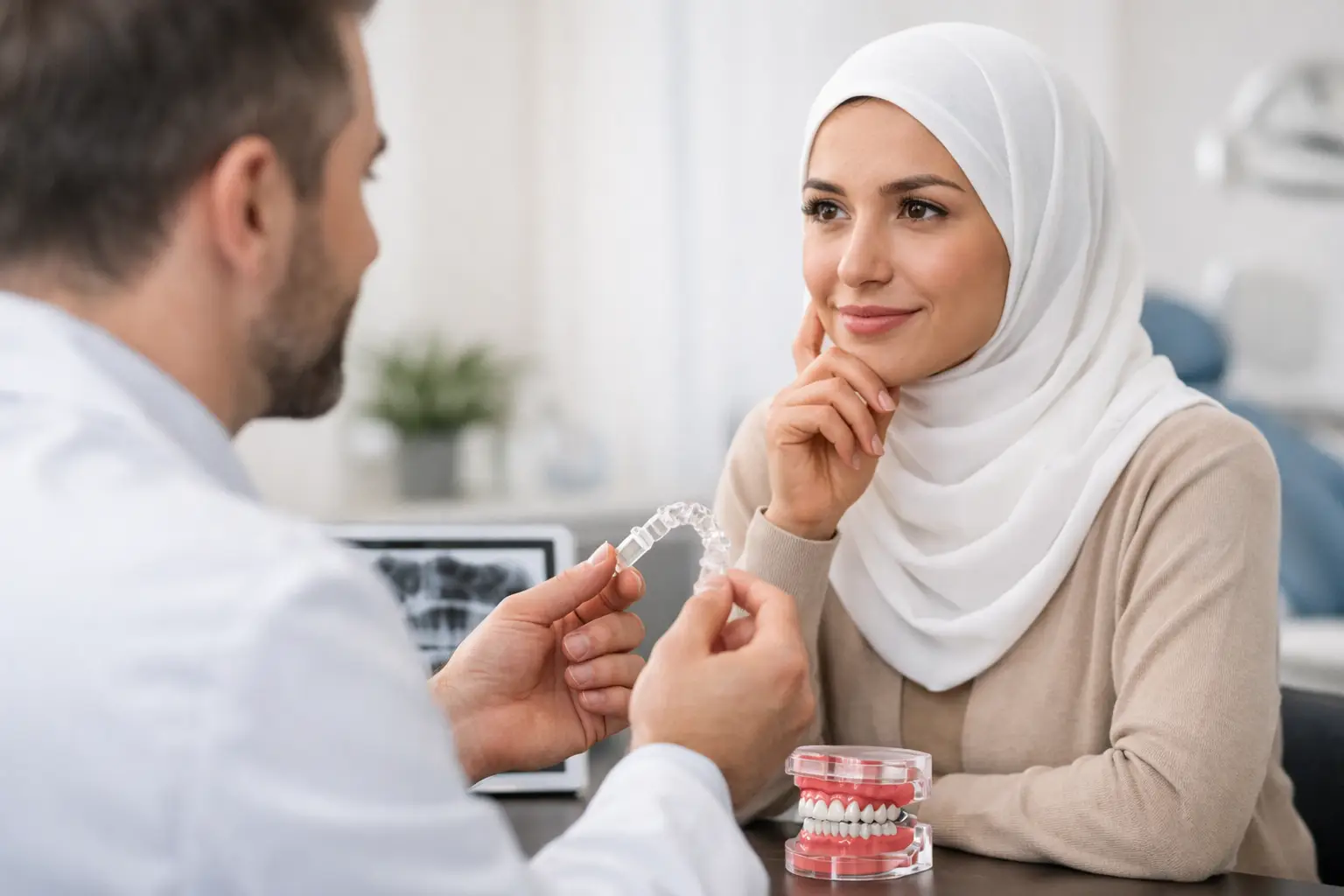 مراجعة تقويم الأسنان الشفاف قبل القرار