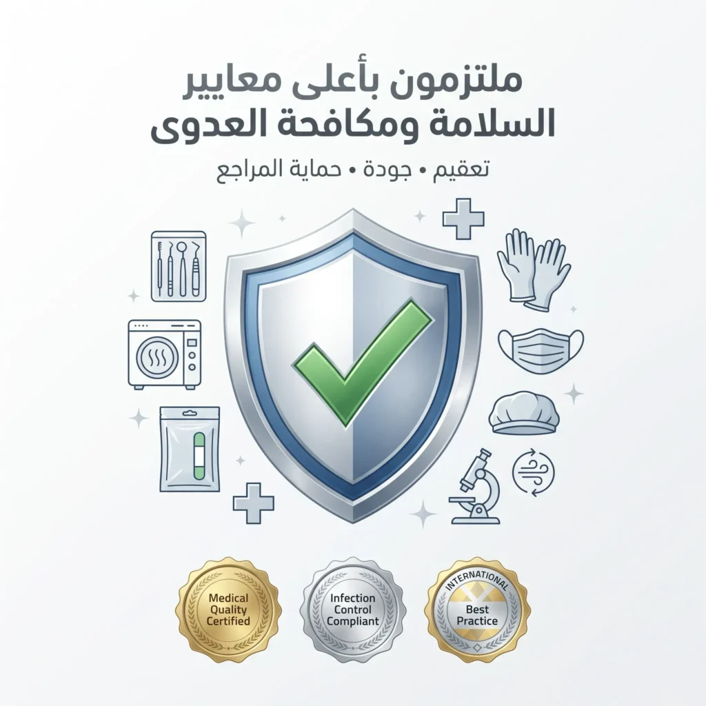 التزام نخبة ألماس بأعلى معايير السلامة ومكافحة العدوى.